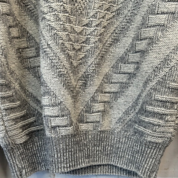 Maglificio Florence Mens Gray LS Wool Sweater Sweatshirt Sz. Large Made In Italy - Picture 6 of 12